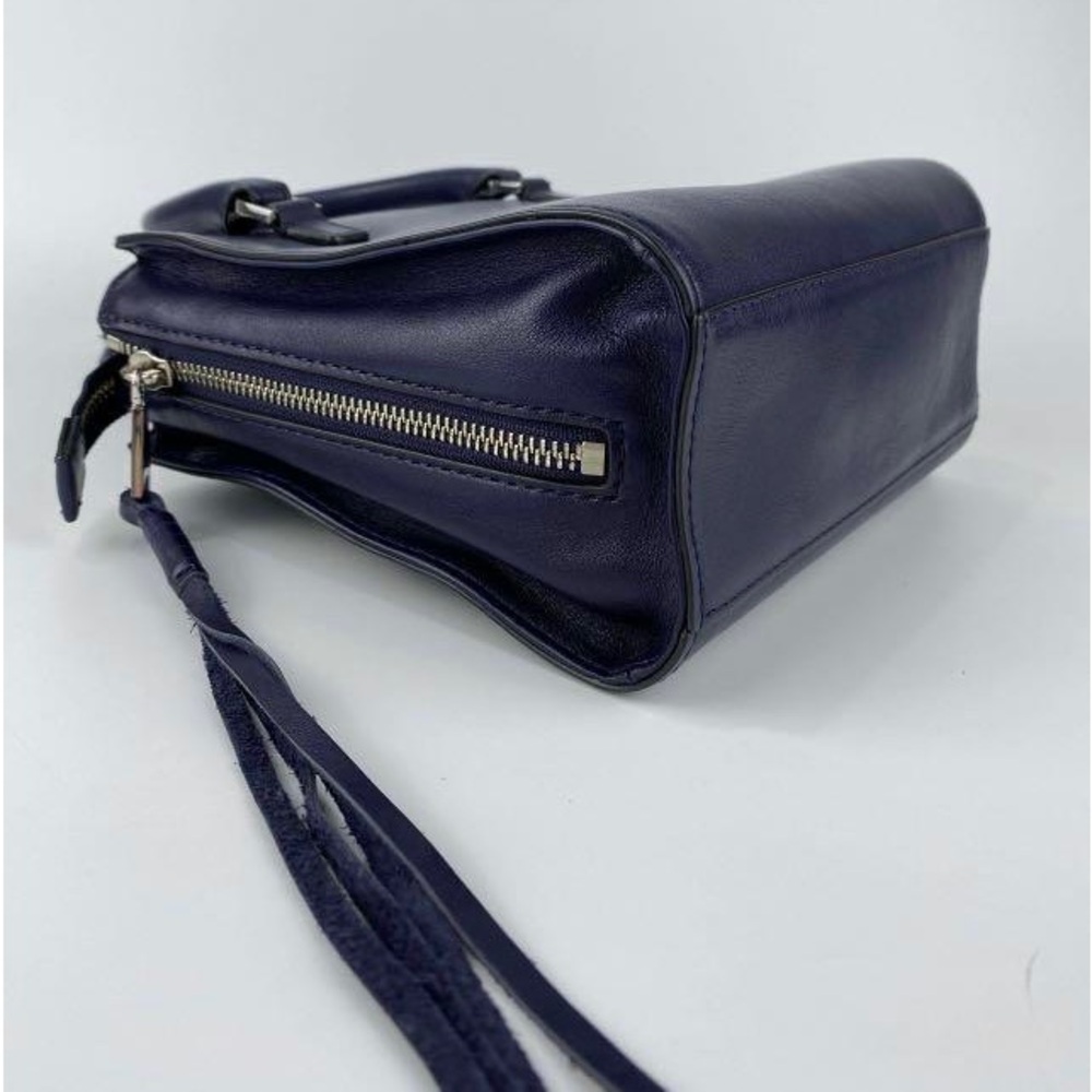 🌻Like New Rebecca Minkoff Side Zip  Regan Crossbody Mini Tote Bag  Navy Blue - Picture 4 of 7